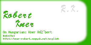 robert kner business card